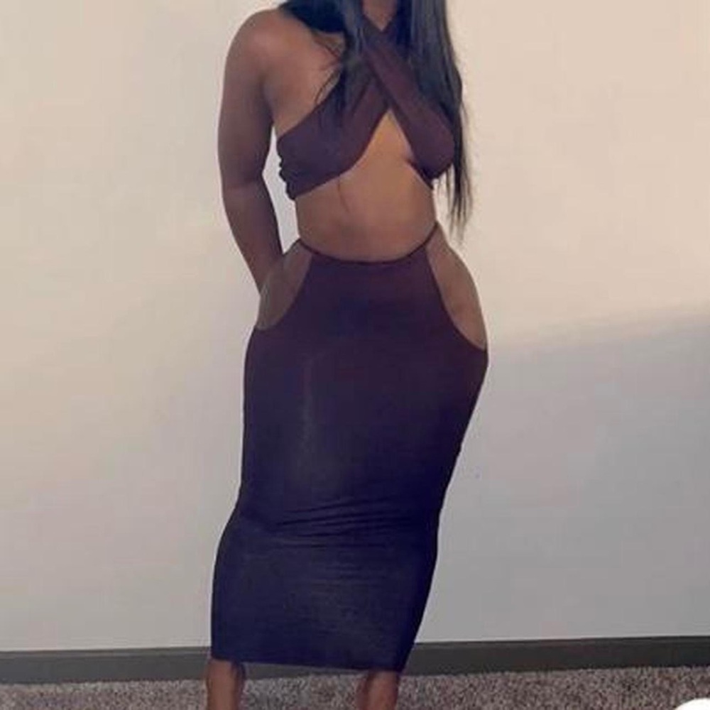 Chocolate Brown Skirt Set